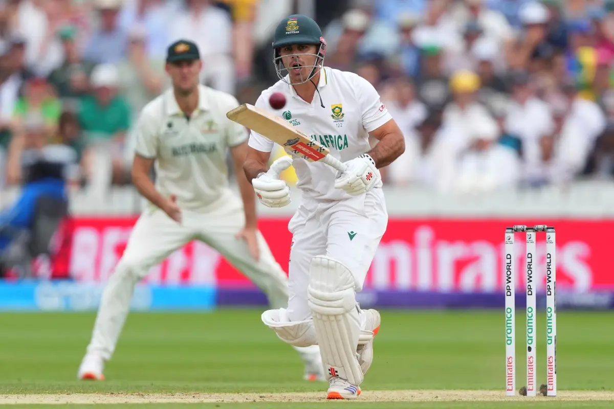 South Africa's David Bedingham bats on day two of the World Test Championship final between South Africa and Australia at Lord's cricket ground in London. | Photo: AP
