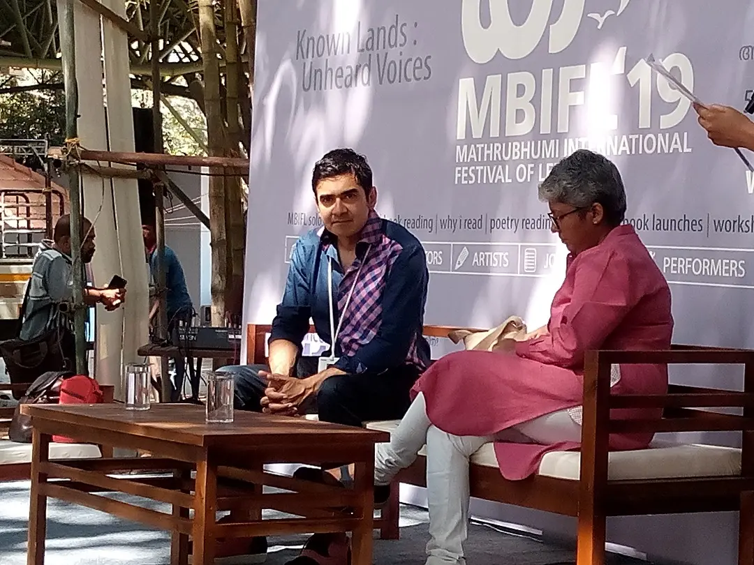 Dr. Sharad Paul and Sandhya Mary during the conversation