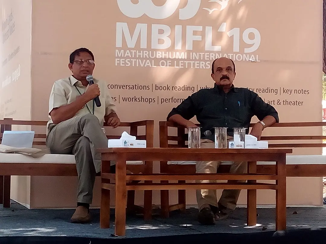 Bony Thomas and Paul Zacharia during the conversation