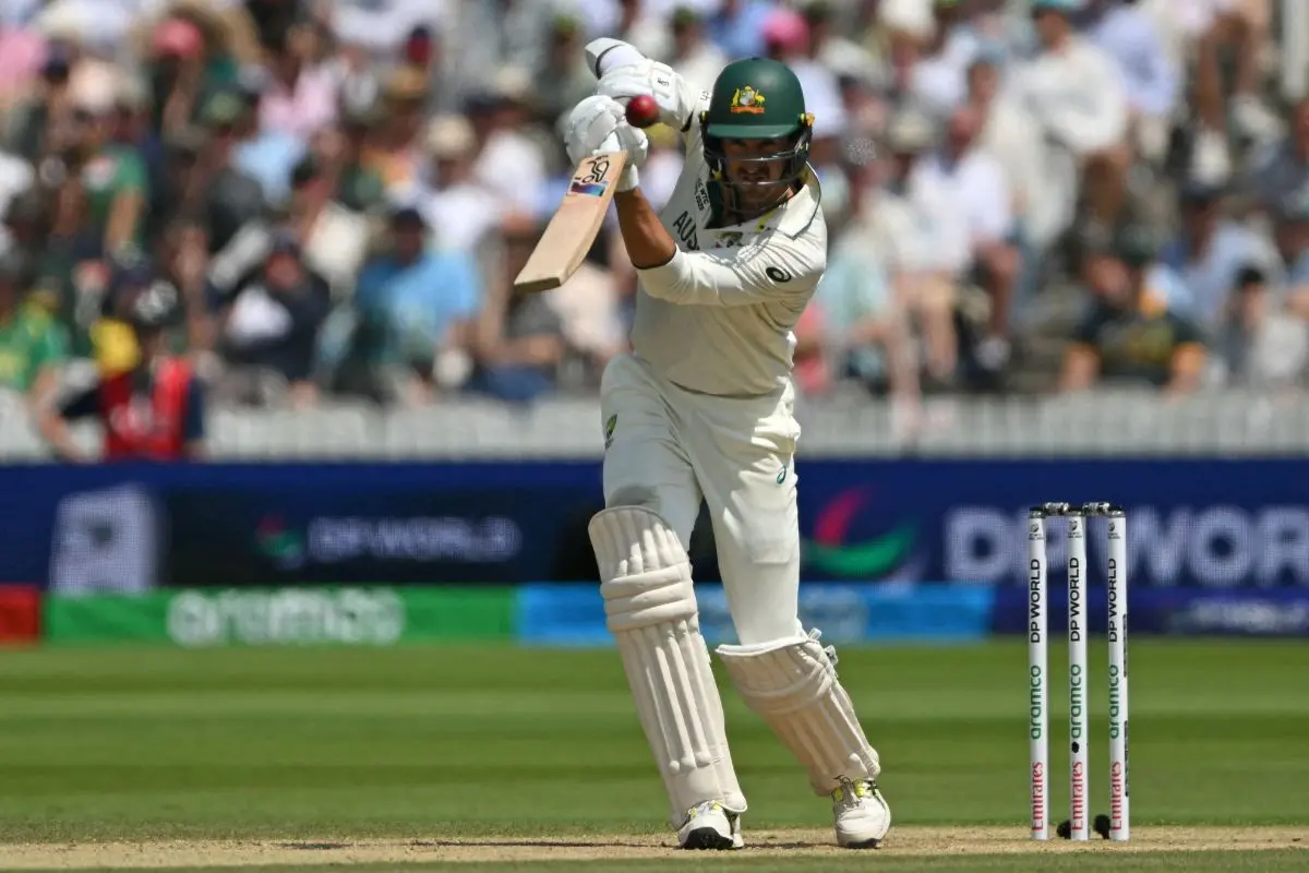 Australia's Mitchell Starc plays a shot on day three of the ICC World Test Championship cricket final match between Australia and South Africa, at Lord's cricket ground, in London, on June 13, 2025. | Photo : AFP