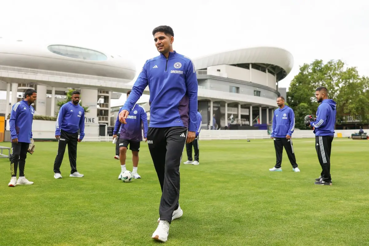 Indian Test captain Shubman Gill during a practice session ahead of the Test cricket match series against England, in UK. (@BCCI via PTI Photo)