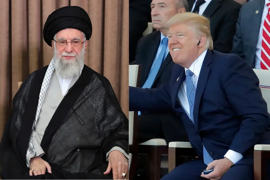 Iranian Supreme Leader Ayatollah Ali Khamenei and US president Donald trump