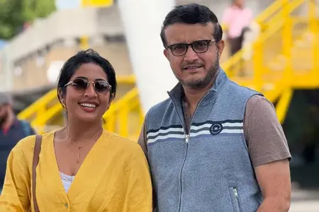 Navya with Ganguly
