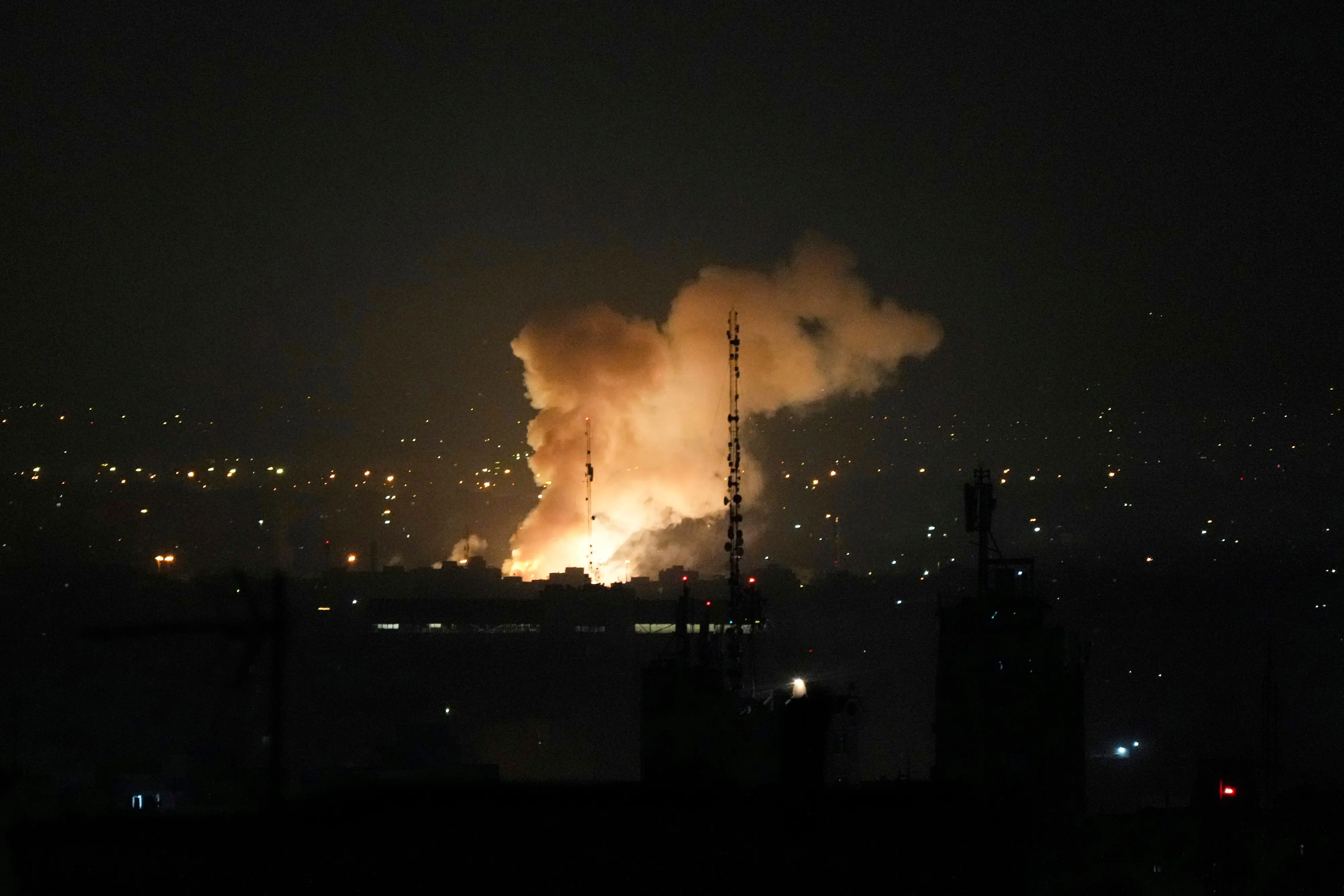 Smoke rises up after an explosion in Tehran, Iran. | Photo: AP