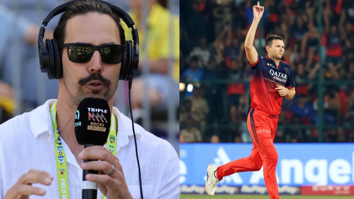 From (L) Mitchell Johnson, Josh Hazlewood | Photos: Agencies