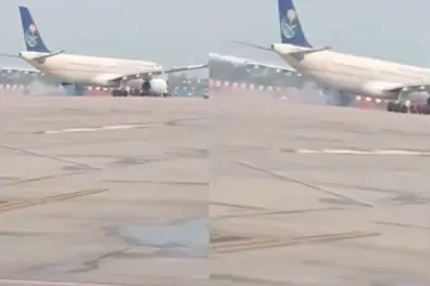 Hajj flight with 250 passengers encounters snag, smoke during Lucknow landing | VIDEO