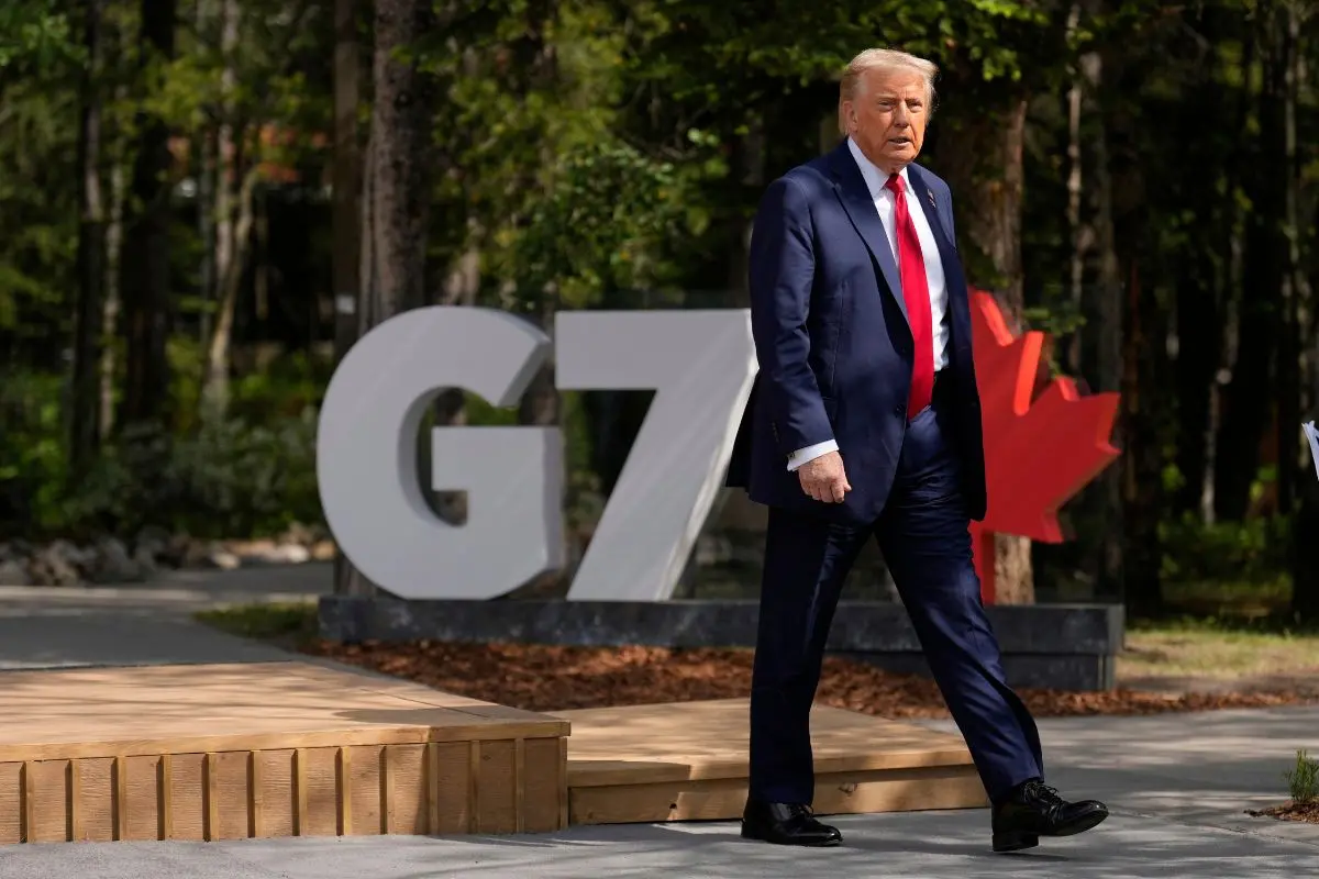 President Donald Trump at the G7 summit (Photo: AP)