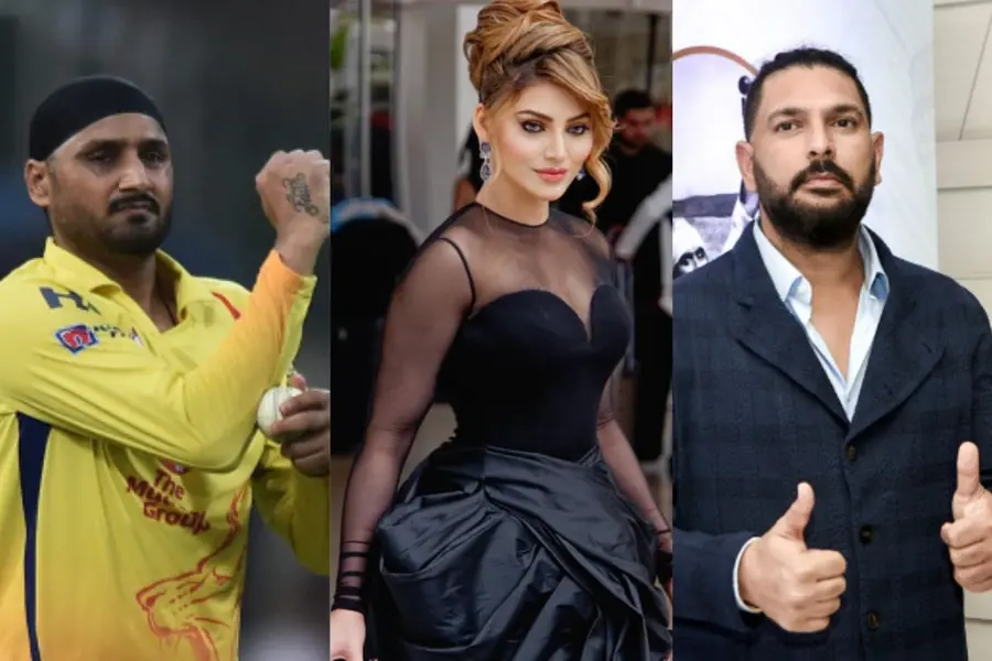 Harbhajan Singh, Urvashi Rautela, Yuvraj Singh