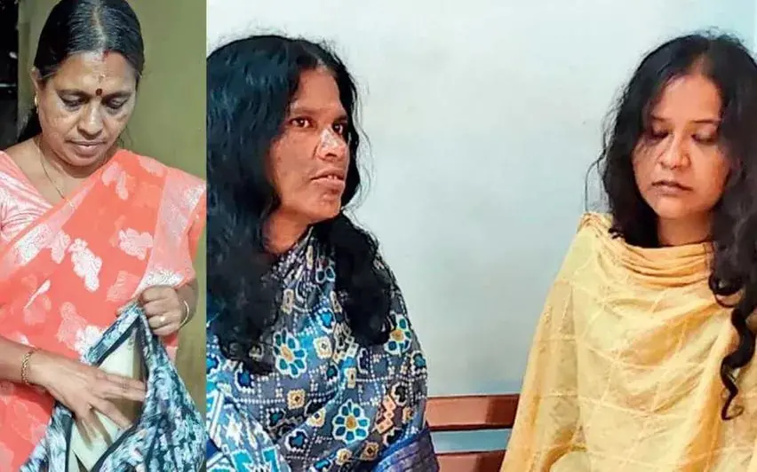 Jalaja, Selvi and Athini who were caught