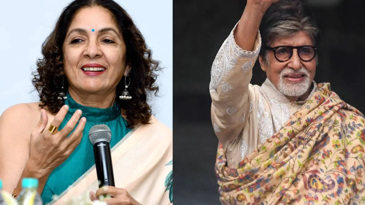 From (L) Neena Gupta, Amitabh Bachchan | Photos: Agencies