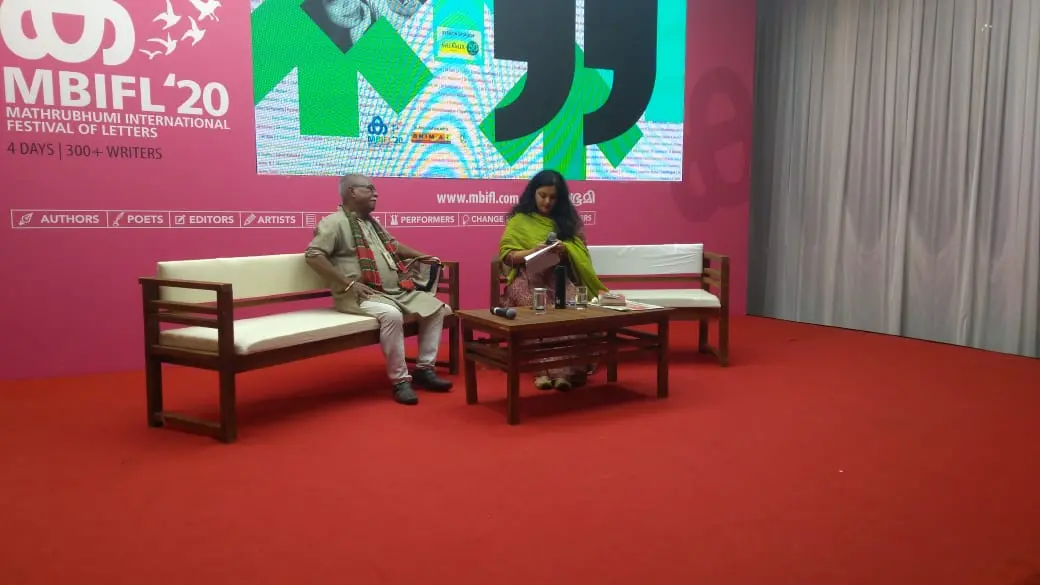 Manoranjan Byapari and Trisha Niyogi at MBIFL 2020