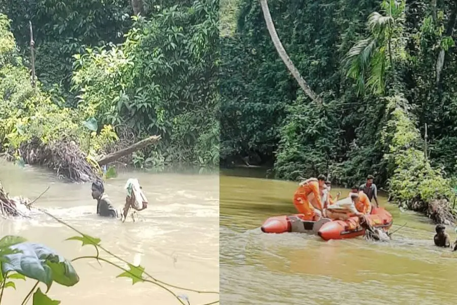 മത്സ്യവ്യാപാരിയെ വെട്ടിപരിക്കേല്പ്പിച്ച് ആറ്റില്ചാടി; ഒന്നരമണിക്കൂറോളം ഒഴുകിയെത്തിയ മരച്ചില്ലയില്