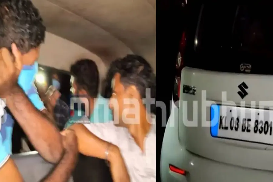 മദ്യലഹരിയില് എ.എസ്.ഐ കാറോടിച്ച് അപകടമുണ്ടാക്കി, നിര്ത്താതെ പോയി; വളഞ്ഞിട്ട് പിടികൂടി നാട്ടുകാര്
