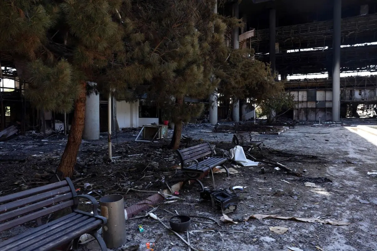 This picture shows the heavily damaged building of the Islamic Republic of Iran Broadcasting (IRIB) after it was hit a few days earlier in an Israeli strike, in Tehran (Photo: AFP)