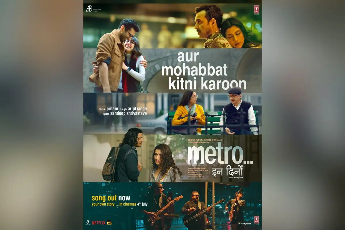 Metro...इन दिनों', directed by Anurag Basu, with music composed by Pritam, and produced by Bhushan Kumar, Krishan Kumar, Anurag Basu, and Taani Basu, will release on July 4, 2025. Photo: IMDB