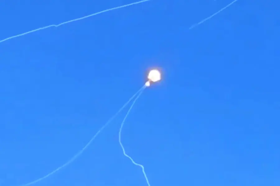 Spectacular video of Iron Dome taking out Iran's ballistic missile emerges | WATCH