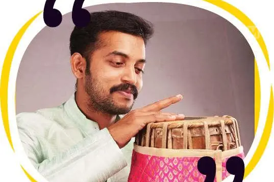 Sajinlal - A Maths teacher on weekdays, Mridangam maestro by heart