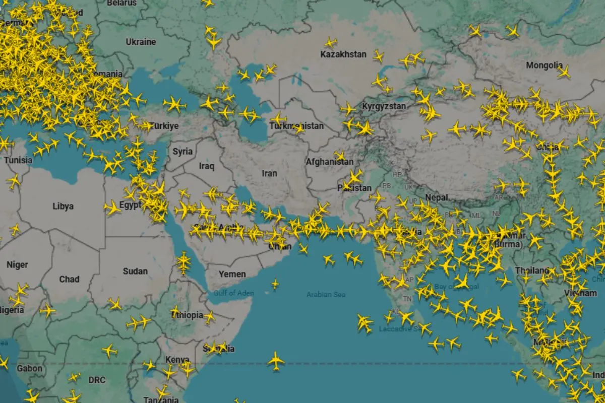 Airlines avoiding Israel, Iran airspace | Photo: Flightradar24