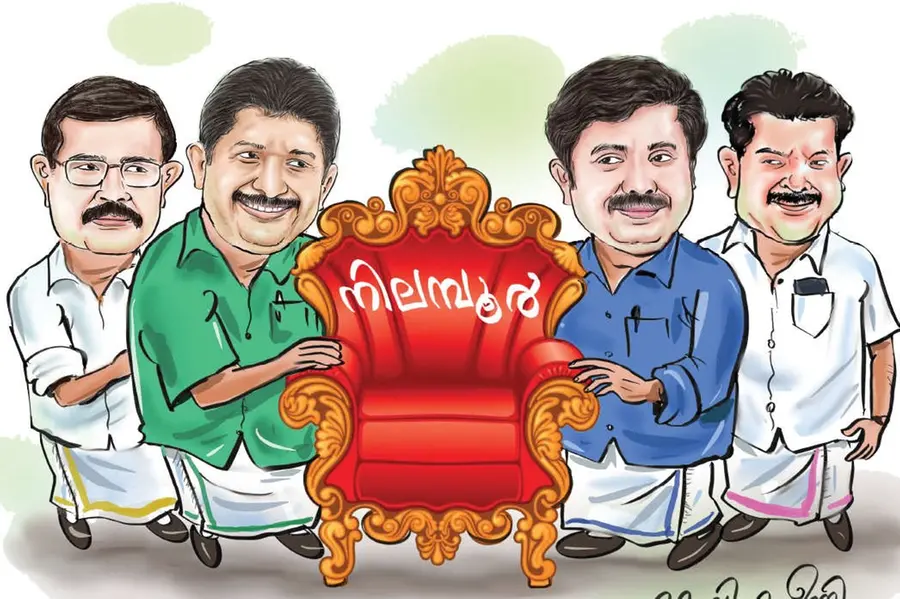 A cartoon of candidates : Nilambur by-election
