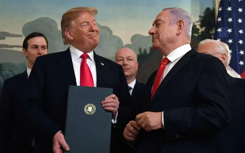 Benjamin Netanyahu and Donald Trump