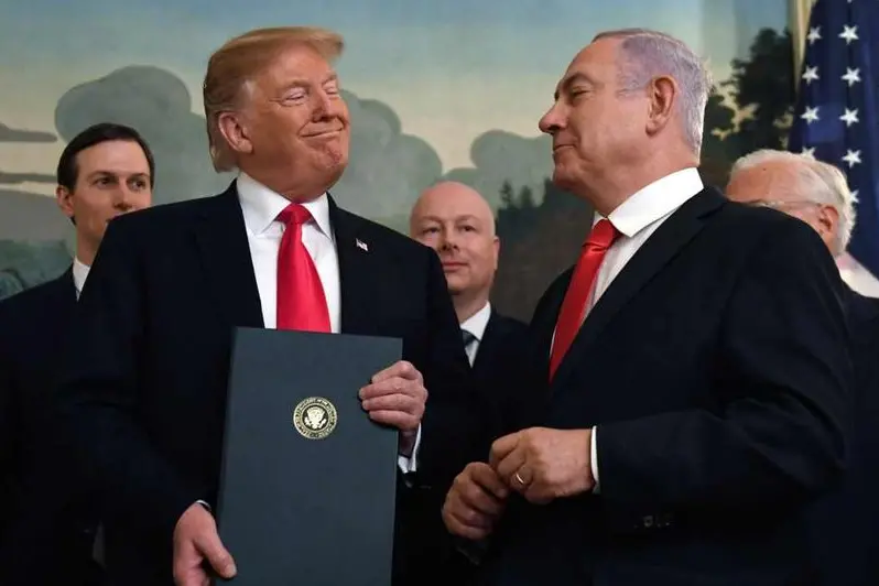 Benjamin Netanyahu and Donald Trump