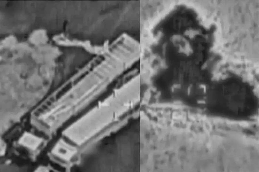 Fighter jets struck missile launch platforms in western Iran