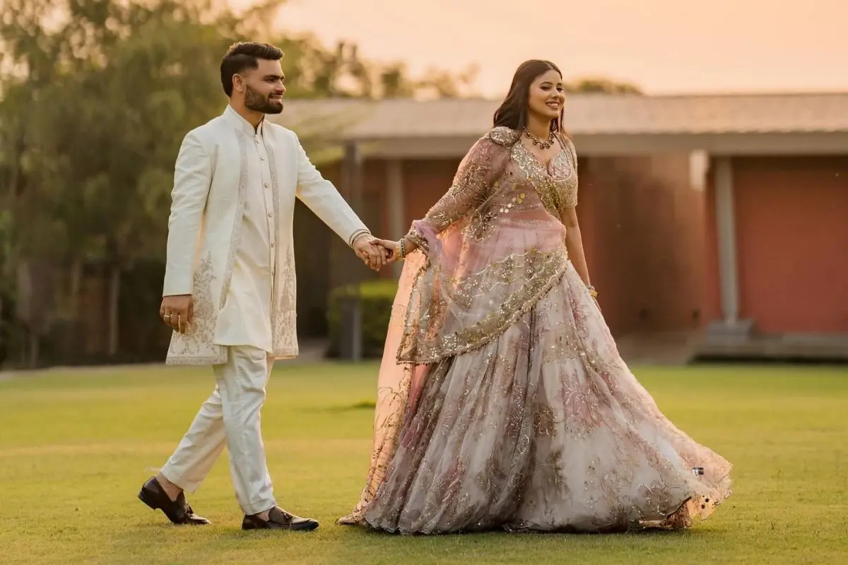 Engagement pic of Rinku Singh and Priya Saroj | Photo: ANI