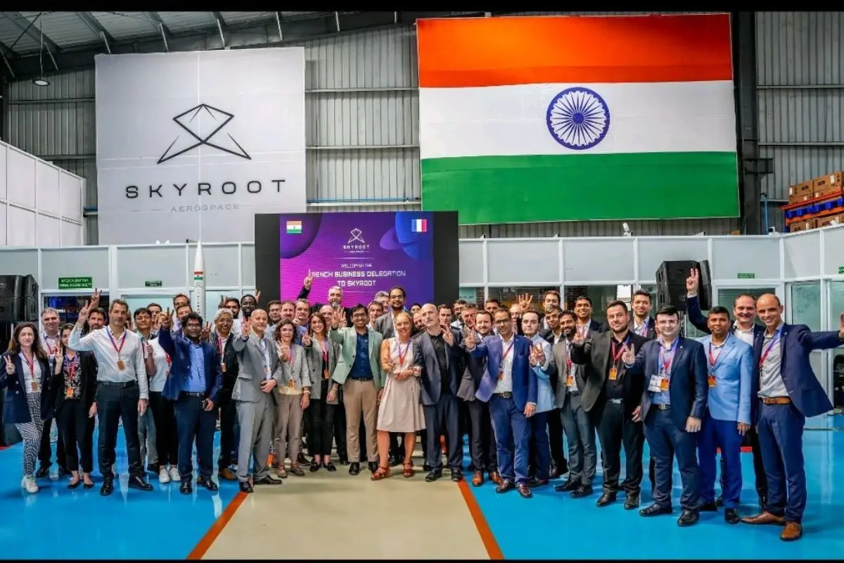 The Letter of Intent signed between France's Aerospace Valley and the Telangana Government follows a visit by 90 French aerospace delegates (GIFAS) to Hyderabad in October 2024. Photo: X@HydREGuide