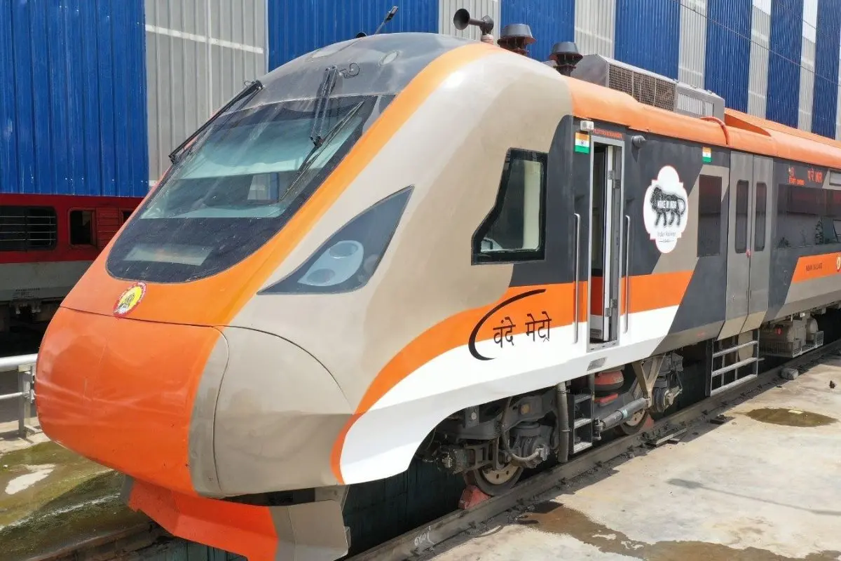 The Vande Bharat Metro trains will be capable of reaching speeds up to 130 kmph, with an average operational speed of around 90 kmph. Photo: X