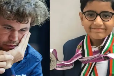Carlsen’s great escape: Salvages draw on brink of defeat to nine-year-old Delhi boy