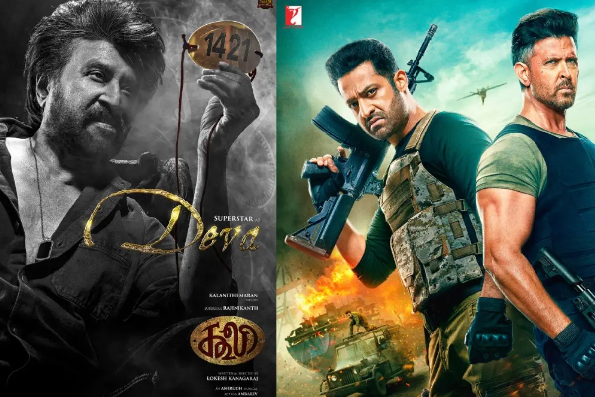 Posters of 'War 2' and 'Coolie' | Photos: X