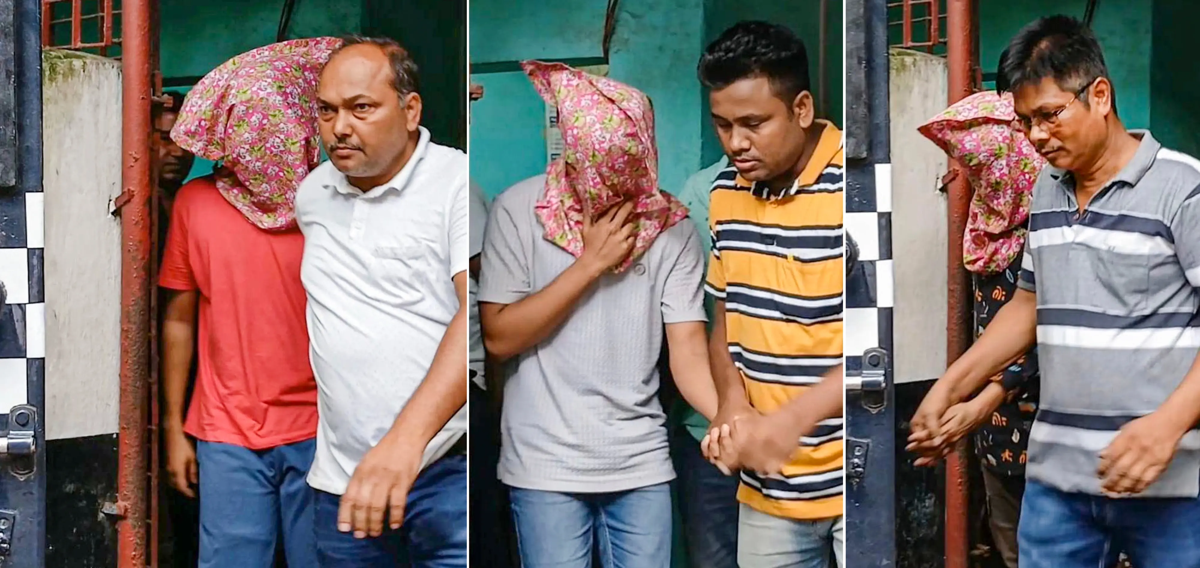 The accused who were arrested in connection with the gang-rape of a first-year student of a law college in south Kolkata | Photo: PTI