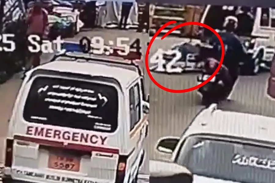 Patient falls from moving vehicle