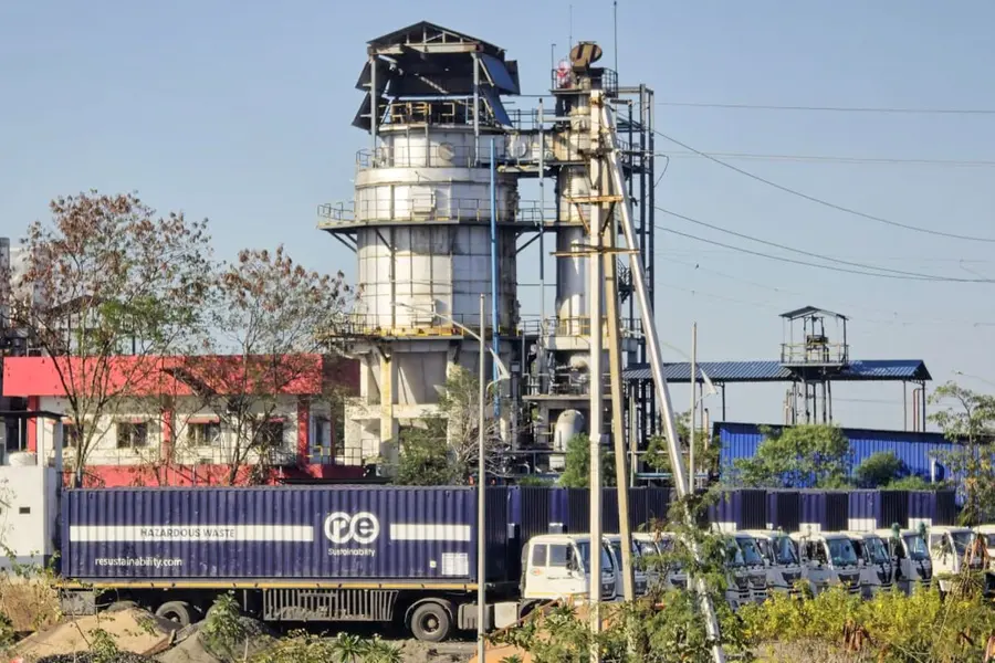 A waste disposal facility at Pithampur