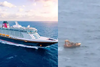 Girl falls overboard from deck 4 on Disney Cruise, father leaps in to save her; both rescued