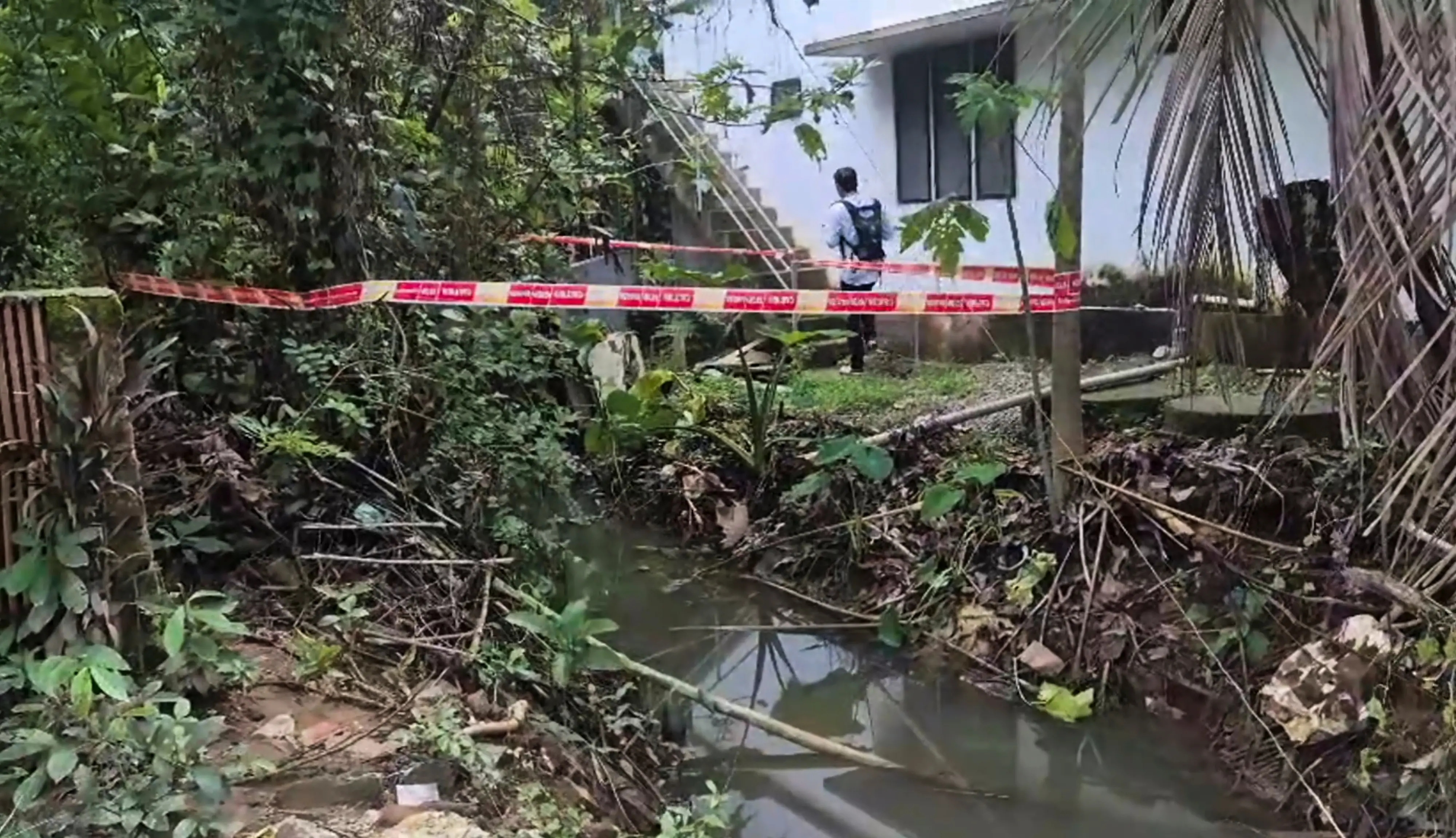 An area cordoned off amid investigation after the Kerala police arrested for murdering infants. | Photo: PTI