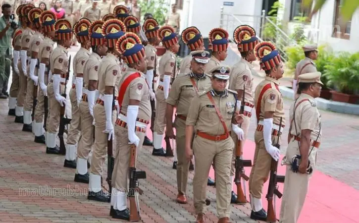 Newly appointed state police chief Ravada A Chandrashekhar arrives at the police headquarters | S Sreekesh,Mathrubhumi