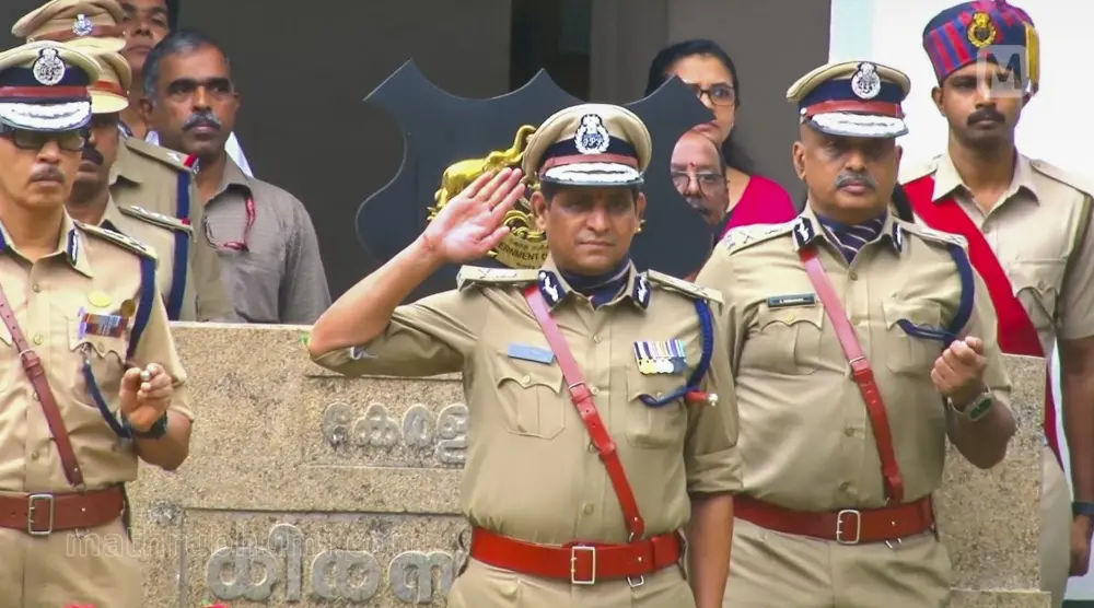 Senior IPS officer Ravada A Chandrasekhar after taking charge as the Director General of Police (DGP) Kerala, in Thiruvananthapuram | Mathrubhumi