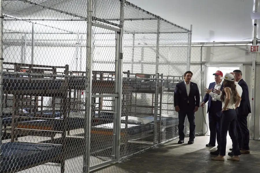 President Donald Trump visits 'Alligator Alcatraz' | AP