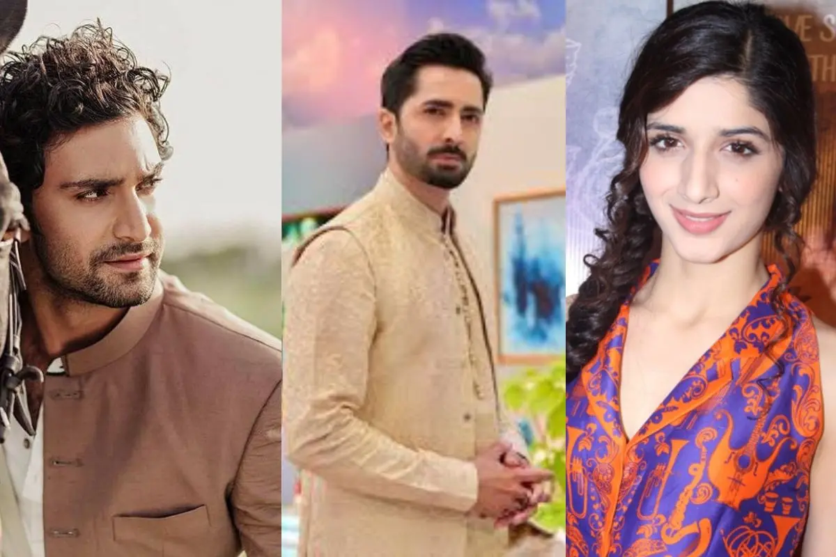 From left (Ahad Raza Mir, Danish Taimoor, and Mawra Hocane). Photo: Facebook
