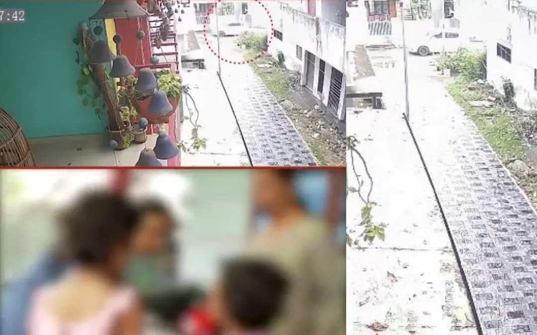Site of the attempted child abduction | Screengrab | MBI News