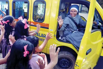 Headmistress and school van driver in one: For Sr Marybona of Kerala school, it's a sacred duty | WATCH