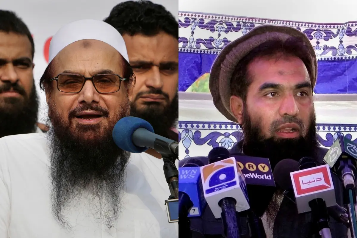 Jaish-e-Mohammed chief Masood Azhar and Lashkar-e-Taiba founder Hafiz Muhammad Saeed. | Photo: ANI