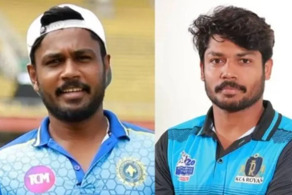 From (L) Sanju Samson, Saly Samson | Photos: Agencies