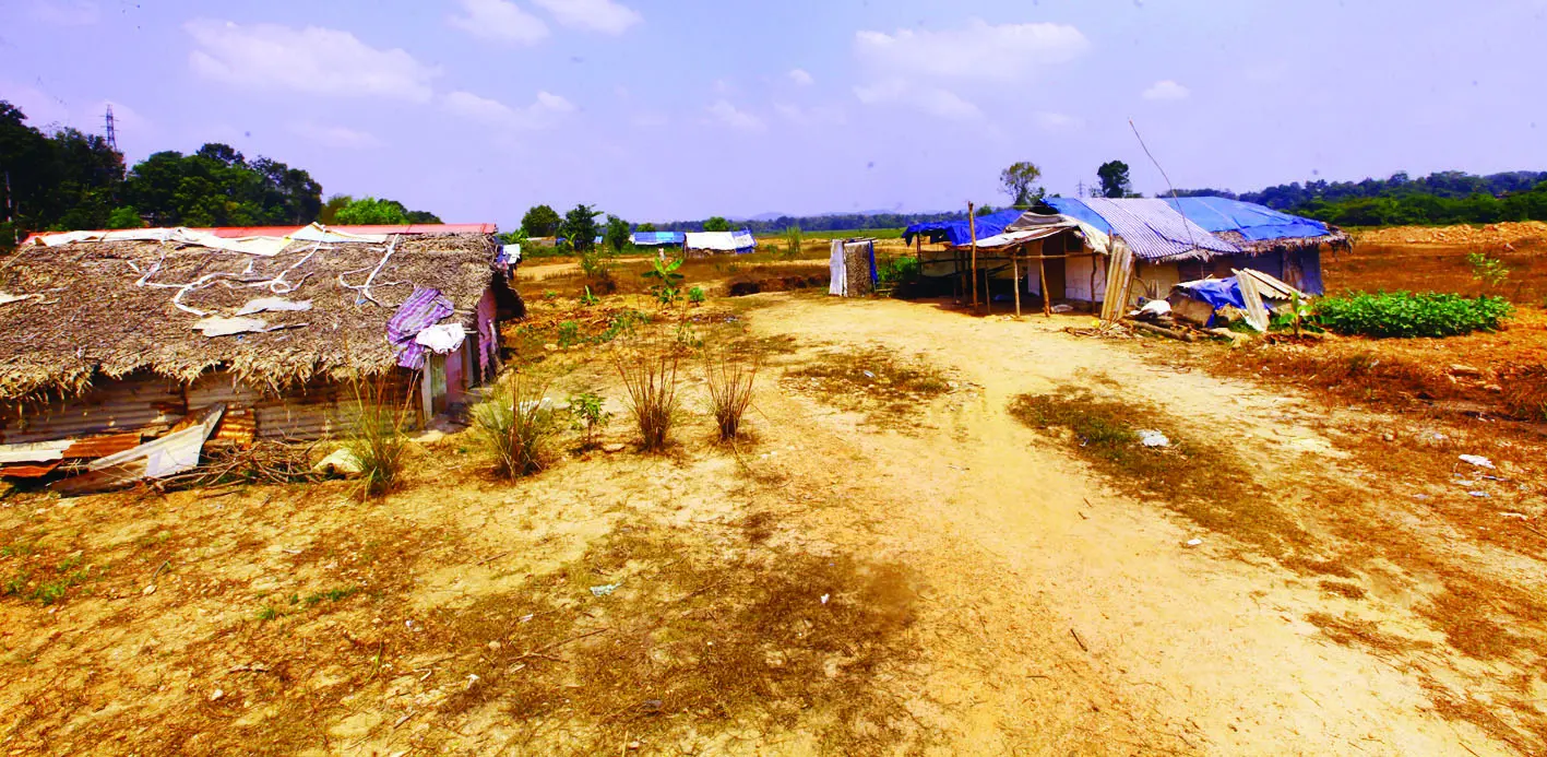 Houses built as a protest against the airport project in Aranmula|Photo K Aboobacker