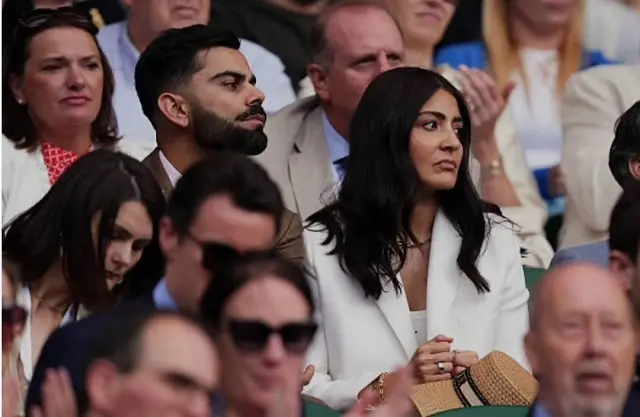 Virat Kohli and Anushka Sharma at Wimbledon