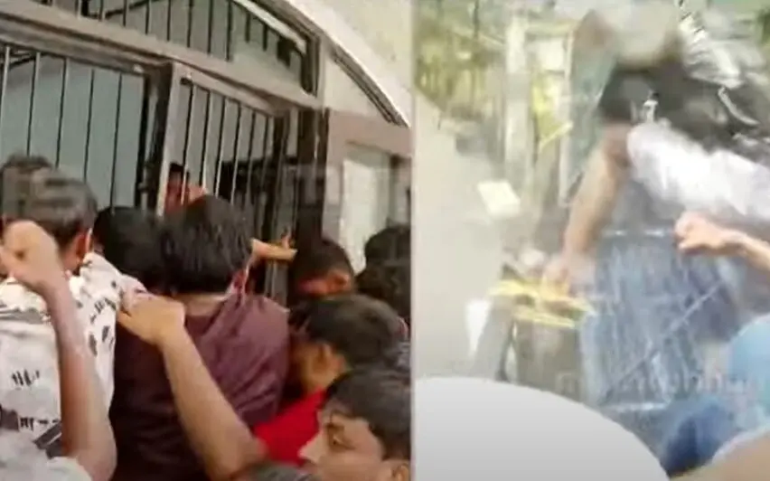 SFI protest in Kannur University