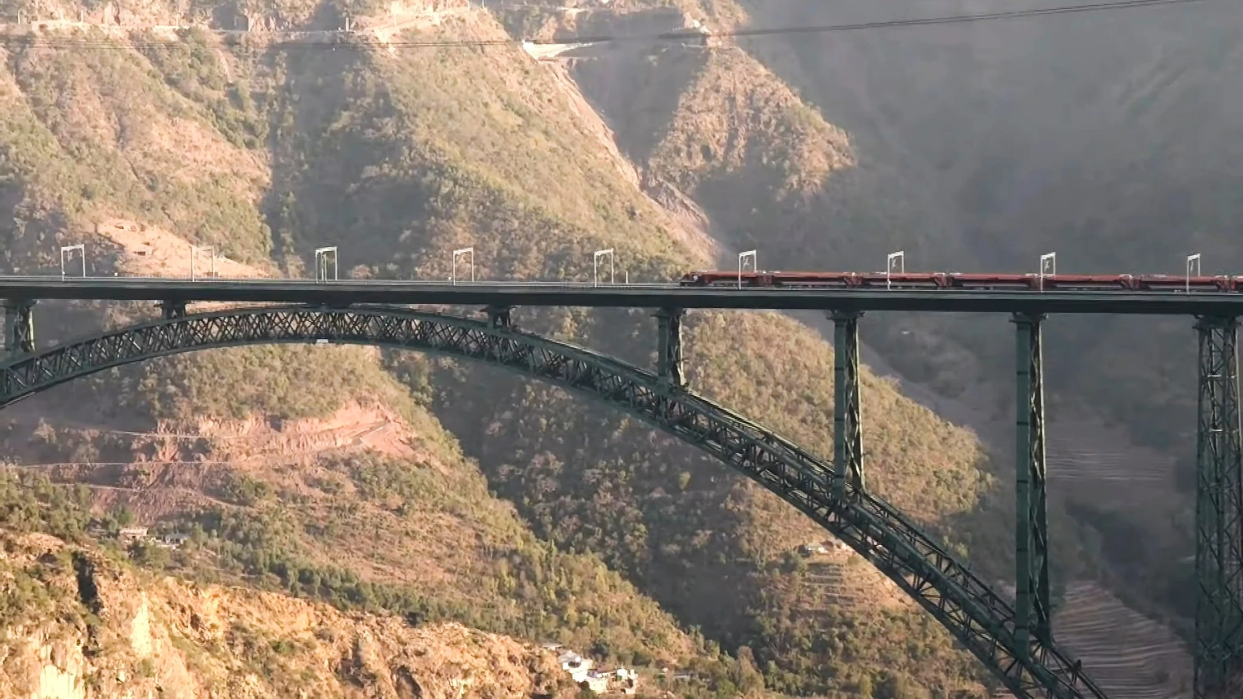 Chenab Rail Bridge, in Jammu & Kashmir | PTI