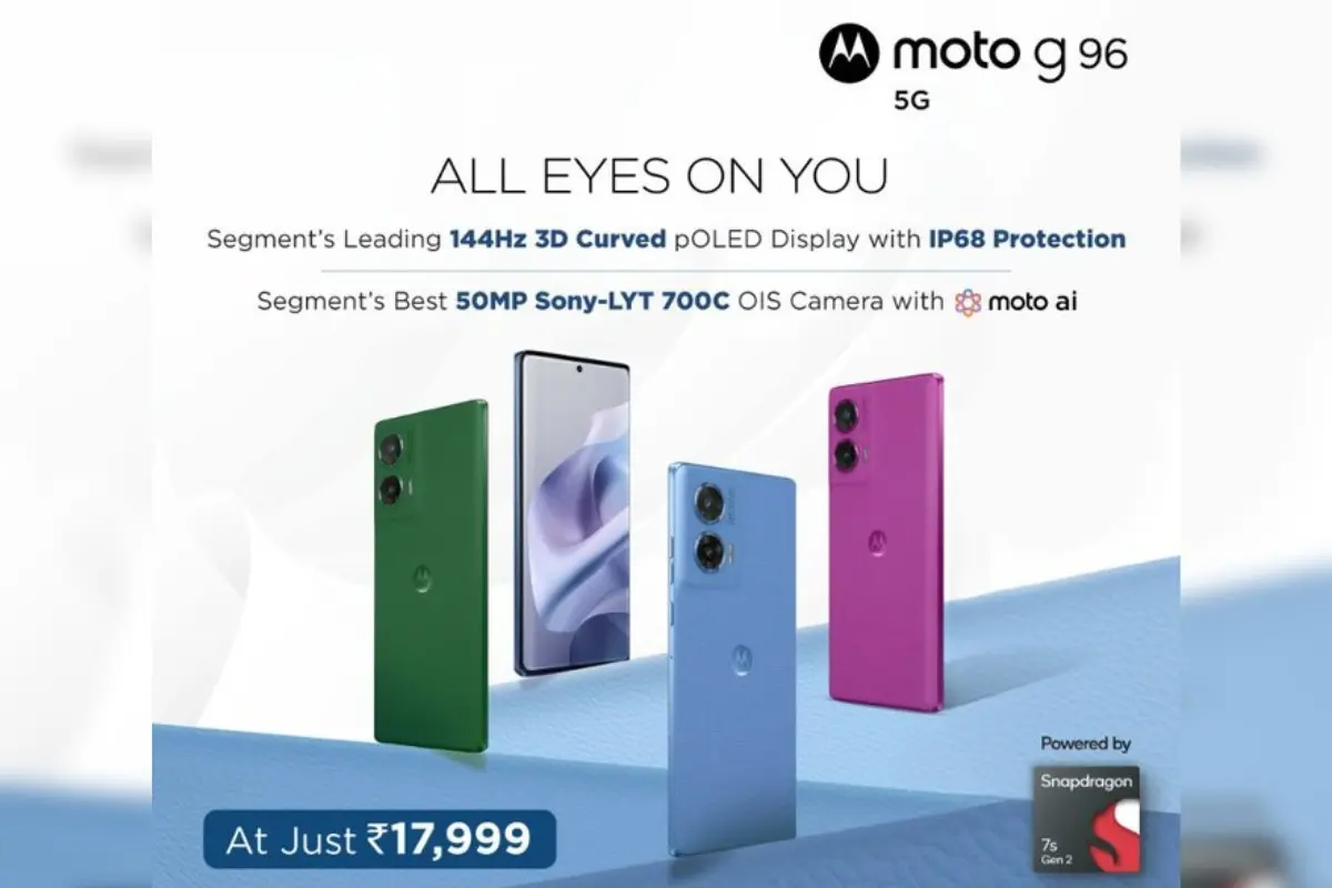 Moto G96 5G | Photo: X/@motorolaindia