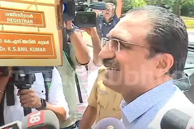 Anilkumar walks in defying VC’s dictum, Mini Kappan waits: Registrar row sparks high drama at Kerala University